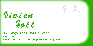 vivien holl business card